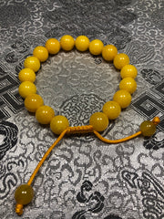 Yellow Zed Wrist Mala (TGWM 15)