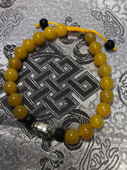 Yellow Zed Wrist Mala (TGWM 1)