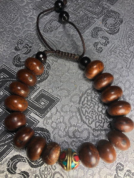 Dark Wood Wrist Mala(TGWM 44)