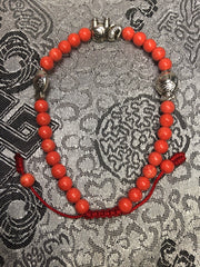 Orange Stone Wrist Mala(TGWM 4)