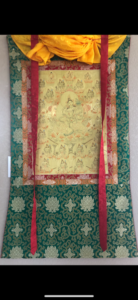 Green Tara with Twenty-One Taras Thangka (TGTH 129)