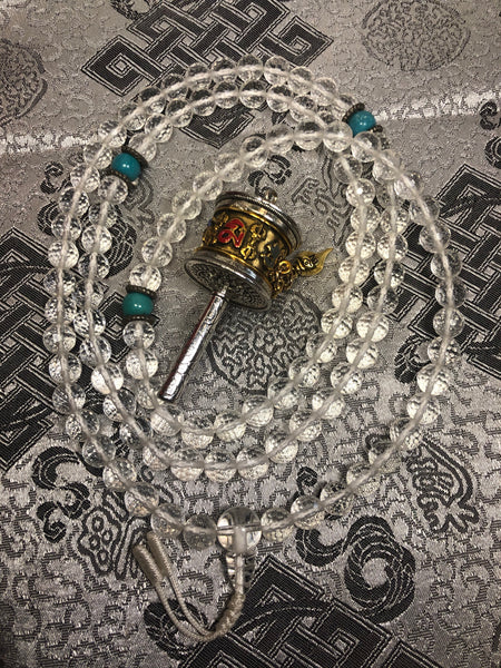 Crystal Diamond cut Mala / Prayer Beads (TGMA 22 )