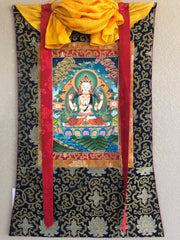 4 Armed Chenrezig (Avalokitesvara) Thangka (TGTH 78)