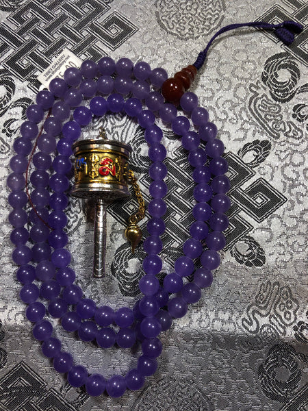 Purple Zed Mala/Prayer Beads(TGMA 50)