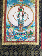 1000 Armed Chenrezig (Avalokitesvara) Thangka (TGTH 142)