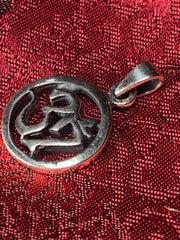 Silver Om Pendant(TGSP 14)