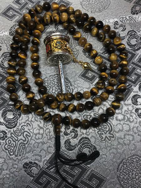 Tiger Eye Mala / Prayer Beads ( TGMA 18 )