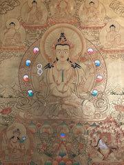 4 Armed Chenrezig (Avalokitesvara) Thangka (TGTH 99)