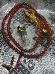 Carnelian Mala / Prayer Beads ( TGMA 28 )