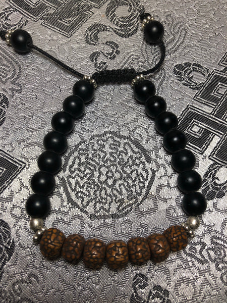 Shaligram Rudraksha Wrist Mala (TGWM 11)