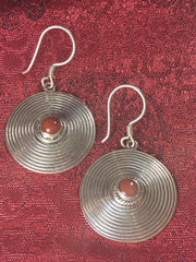 Coral Silver Earrings(TGSE 33)