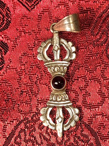 Silver Vajra/Dorje pendant(TGSP 29)