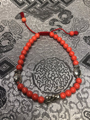 Orange Stone Wrist Mala(TGWM 4)