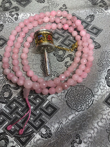 Rose Quartz Mala / Prayer Beads ( TGMA 7 )
