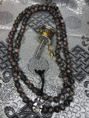 Tourmaline Grey Mala Prayer Beads(TGMA 32)