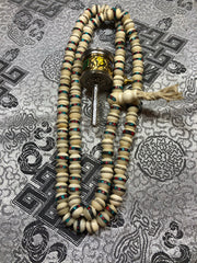 Bone inlay white Mala/Prayer Beads(TGMA 57)