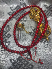 Coral Mala / Prayer Beads ( TGMA 24 )