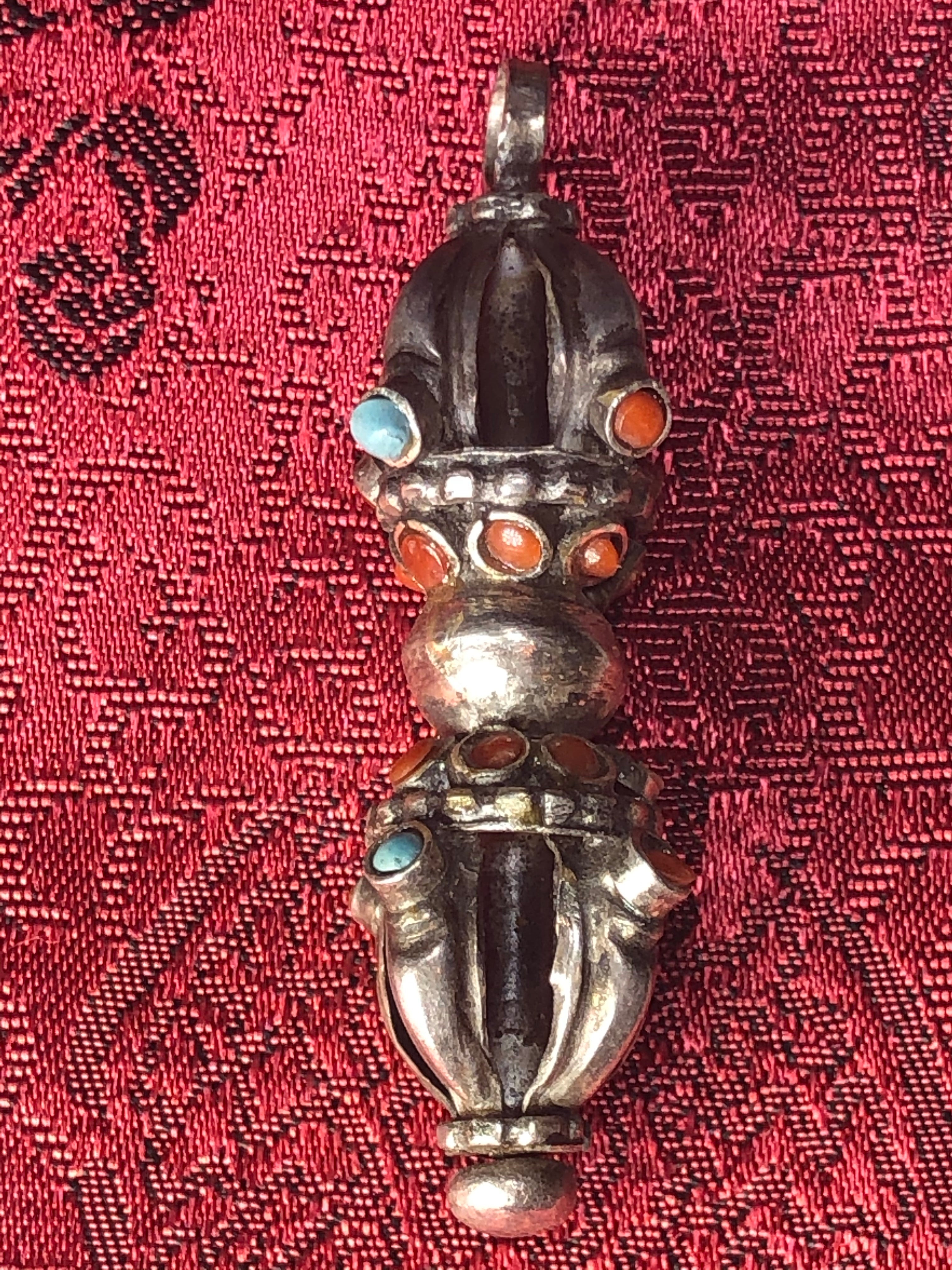 Silver Vajra/Dorje Pendant(TGSP 11)