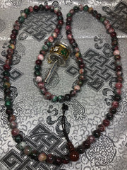 Mixed Agate Mala ( TGMA 38 )