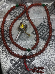 Carnelian Mala / Prayer Beads ( TGMA 28 )