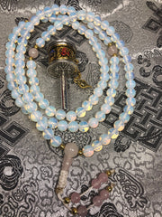 Opalite Mala / Prayer Beads ( TGMA 25 )