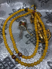 Yellow Zed Mala / Prayer Beads ( TGMA 39 )