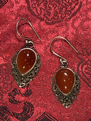 Silver Carnelian Earrings(TGSE 50)