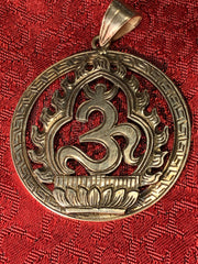 Silver Om Pendant(TGSP 41)