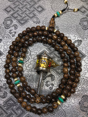 Palm Wood Vintage Mala/Prayer Beads(TGMA 53)