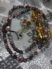 Mixed Agate Mala ( TGMA 38 )