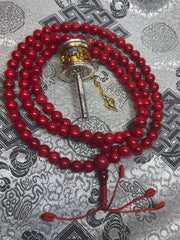 Coral Mala / Prayer Beads ( TGMA 24 )