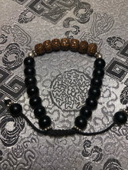 Shaligram Rudraksha Wrist Mala (TGWM 11)