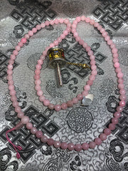 Rose Quartz Mala / Prayer Beads ( TGMA 7 )