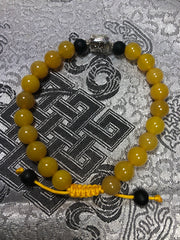 Yellow Zed Wrist Mala (TGWM 1)