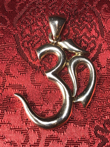 Silver Om Pendant(TGSP 23)