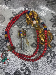 Coral chakra Mala / Prayer Beads (TGMA 31)