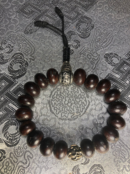 Dark Wood Mani Wrist Mala(TGWM 45)