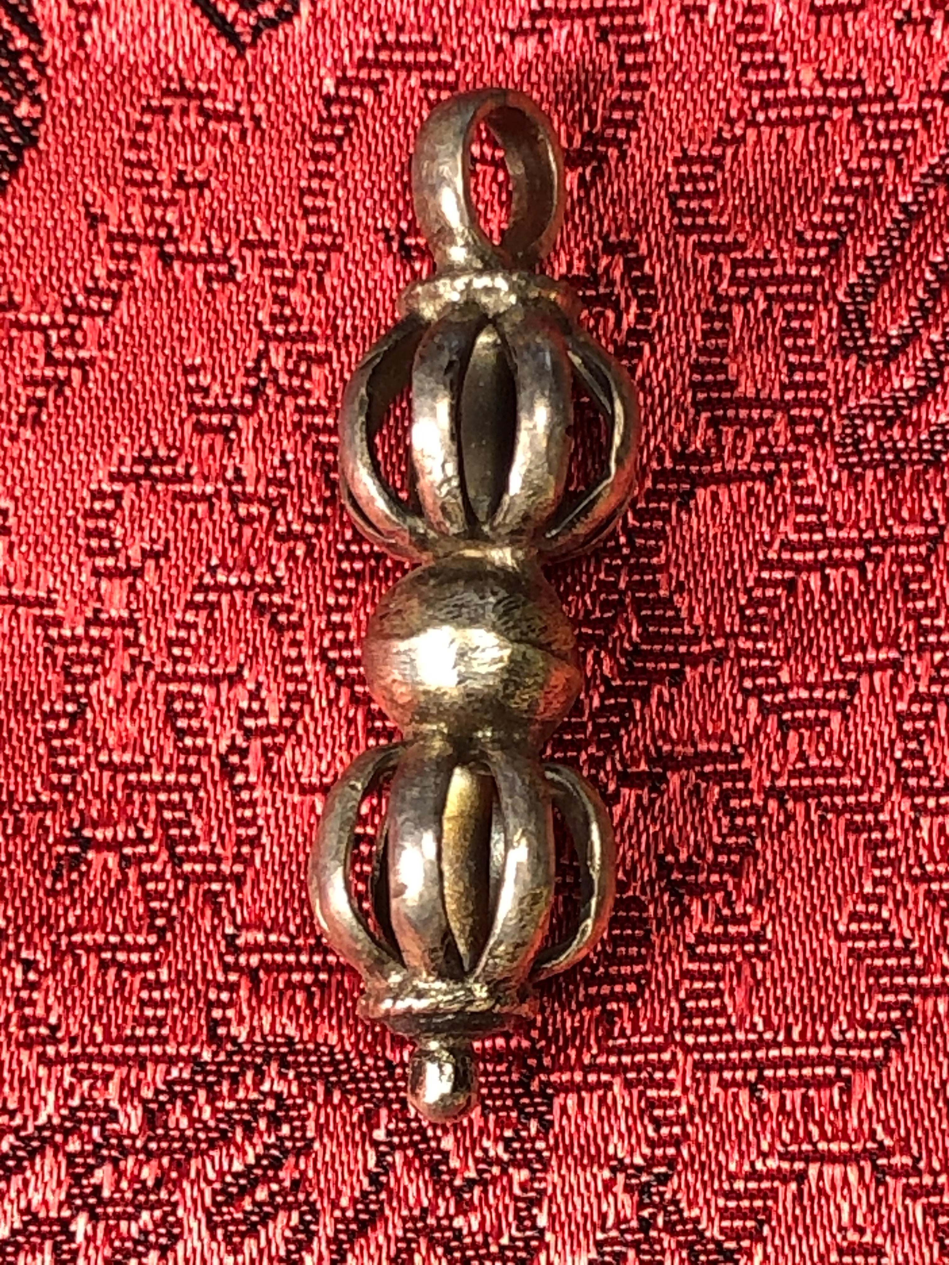 Silver 9 Point Vajra/Dorje Pendant(TGSP 31)