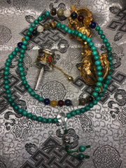 Turquoise 7 Chakra Mala/ Prayer Beads (TGMA 20 )