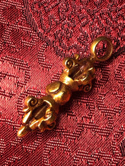 Gold pleated Vajra/Dorje(TGSP 61)