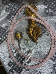 Rose Quartz Mala / Prayer Beads ( TGMA 8 )