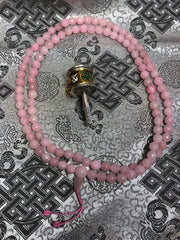 Rose Quartz Mala / Prayer Beads ( TGMA 7 )