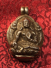 Green Tara Silver Pendant(TGSP 96)