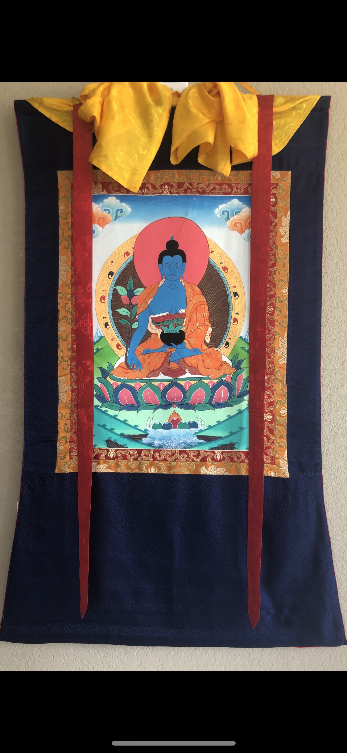 Medicine Buddha Thangka (TGTH 107)