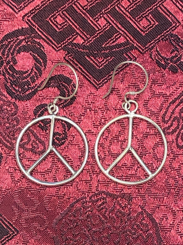 Peace Silver Earrings(TGSE 102)