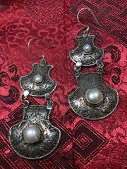 Silver Pearl Earrings(TGSE 12)