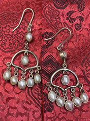 Silver Pearl Earrings(TGSE 22)