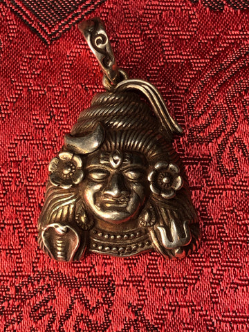 Shiva Head Silver Pendant(TGSP 79)