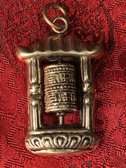 Prayer Wheel Silver Pendant(TGSP 65)