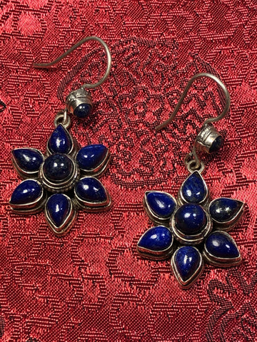 Silver Lapis Earrings(TGSE 6)